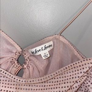 Sparkly bra top for love and lemons